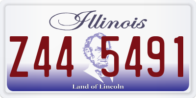 IL license plate Z445491