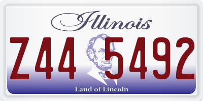 IL license plate Z445492