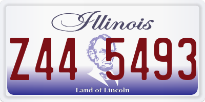 IL license plate Z445493