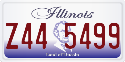 IL license plate Z445499