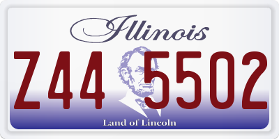 IL license plate Z445502