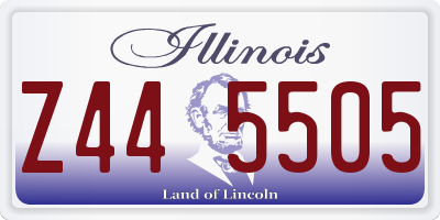 IL license plate Z445505