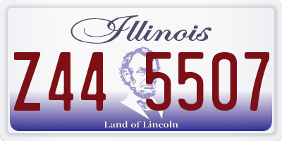 IL license plate Z445507