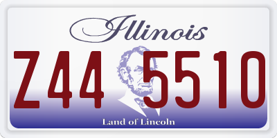 IL license plate Z445510