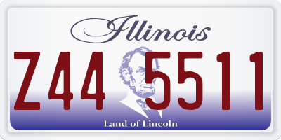 IL license plate Z445511