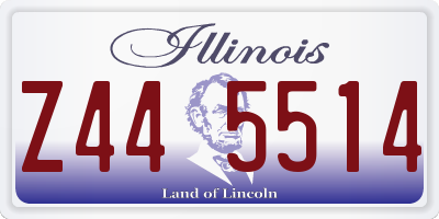 IL license plate Z445514