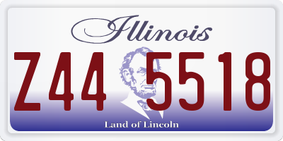 IL license plate Z445518