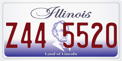 IL license plate Z445520