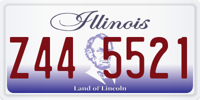 IL license plate Z445521