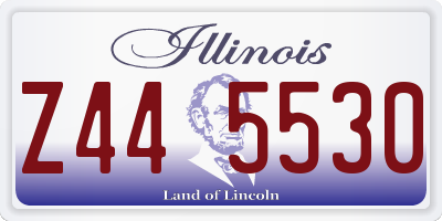 IL license plate Z445530