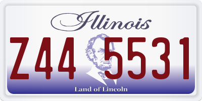IL license plate Z445531