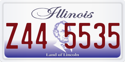 IL license plate Z445535