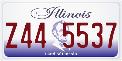 IL license plate Z445537