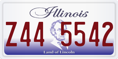 IL license plate Z445542