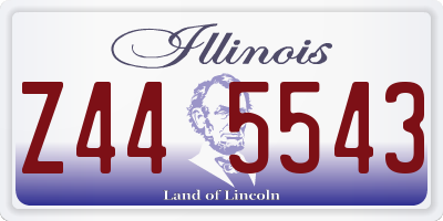 IL license plate Z445543