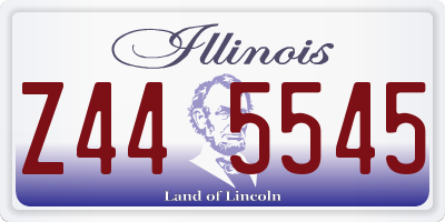 IL license plate Z445545