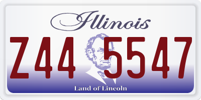 IL license plate Z445547