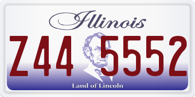 IL license plate Z445552