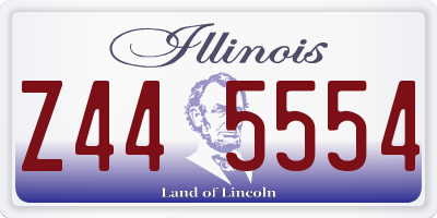 IL license plate Z445554