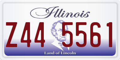 IL license plate Z445561