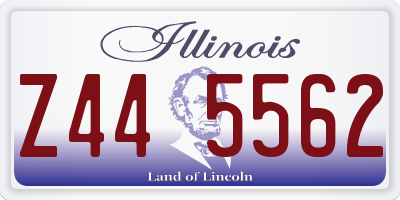 IL license plate Z445562