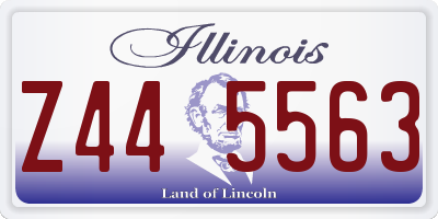 IL license plate Z445563