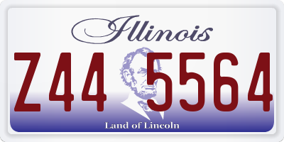 IL license plate Z445564