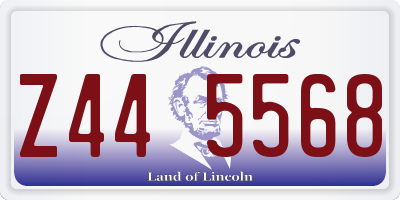 IL license plate Z445568