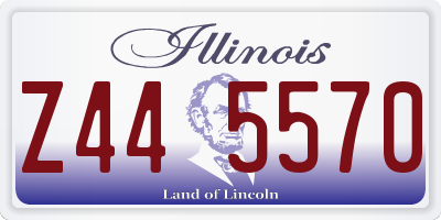 IL license plate Z445570