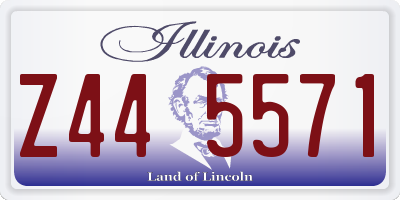 IL license plate Z445571