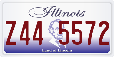 IL license plate Z445572