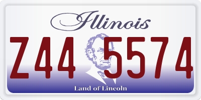 IL license plate Z445574