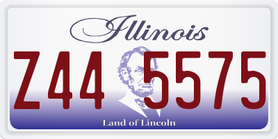 IL license plate Z445575