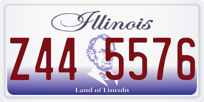 IL license plate Z445576