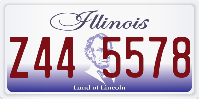 IL license plate Z445578