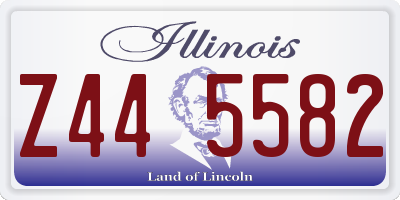 IL license plate Z445582
