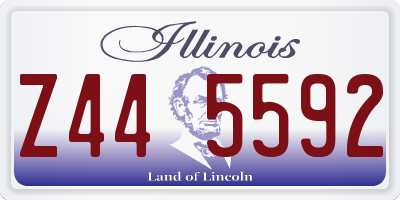 IL license plate Z445592