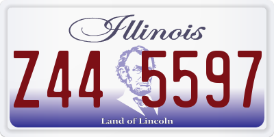 IL license plate Z445597