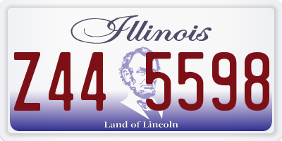 IL license plate Z445598