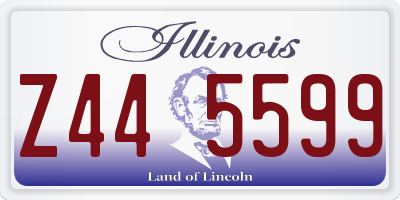 IL license plate Z445599
