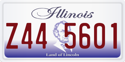 IL license plate Z445601