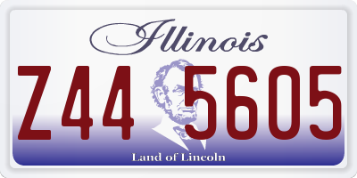 IL license plate Z445605