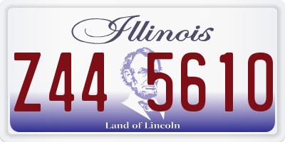 IL license plate Z445610