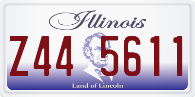 IL license plate Z445611