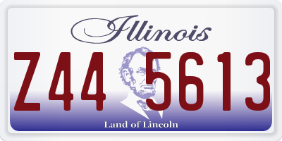 IL license plate Z445613