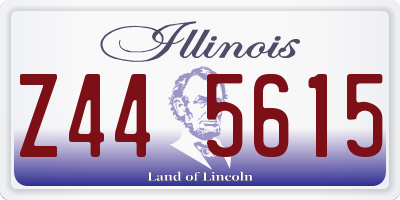 IL license plate Z445615