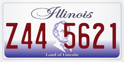 IL license plate Z445621