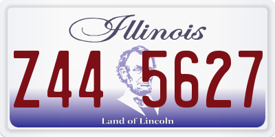 IL license plate Z445627