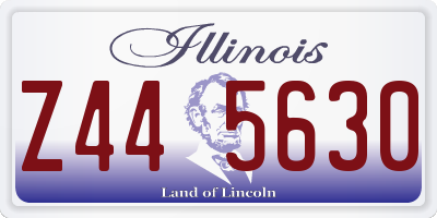 IL license plate Z445630