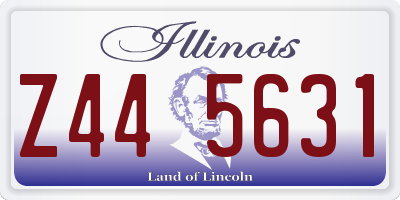 IL license plate Z445631